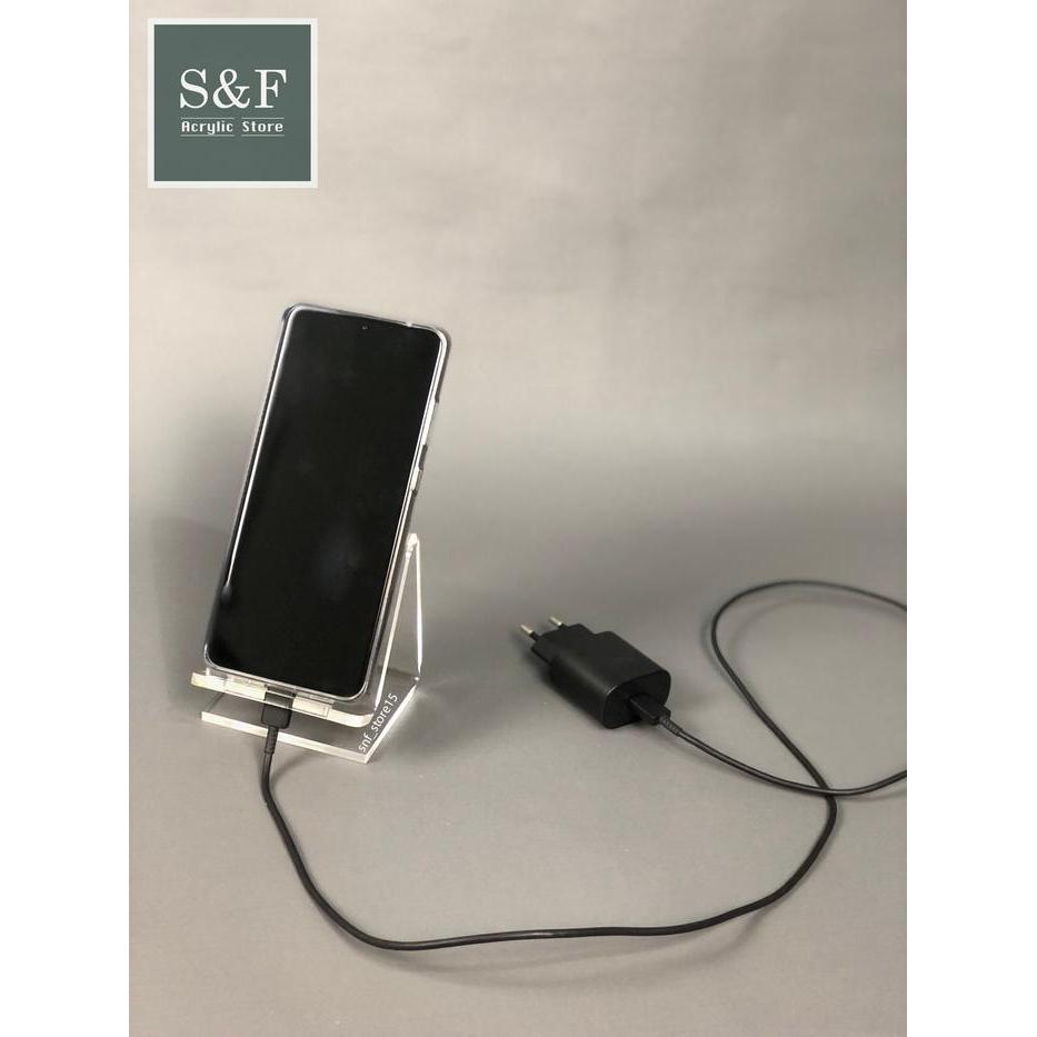 ACRYLIC PHONE HOLDER / HOLDER HP / STAND HP / TATAKAN HP DI MEJA
