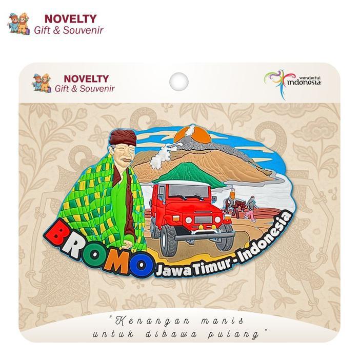 Souvenir magnet kulkas Bromo oleh oleh Malang Jawa Timur Indonesia