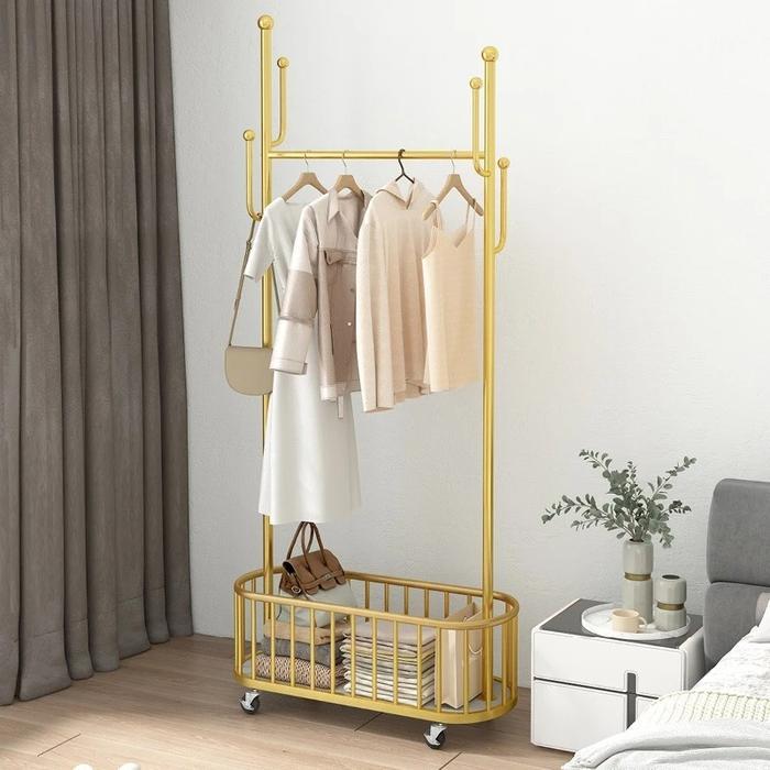Informa Homeliving - Gantungan Baju Topi Tas Rak Keranjang Nordic Aesthetic Multifungsi Minimalis 4