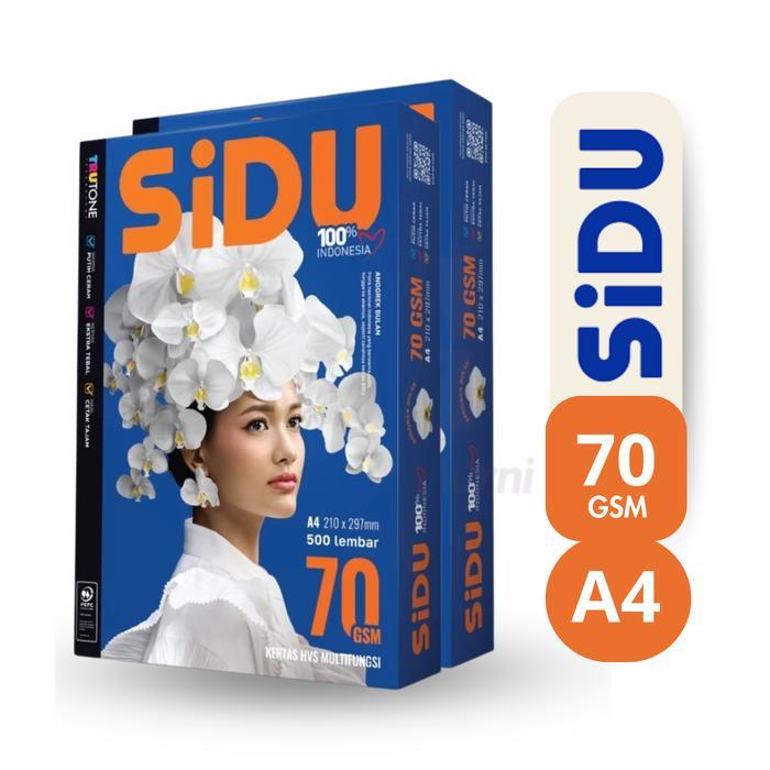 Kertas HVS Sidu A4 70 Gr - SiDU Kertas Fotocopy 70 GSM A4