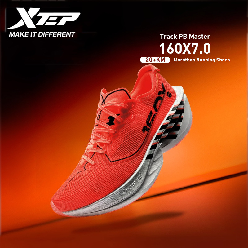 XTEP 160X 7.0 RUNNING SHOES 2025 PROFESSIONAL MARATHON CUSHIONING SHOCK SNEAKERS COMBAT PB CARBON