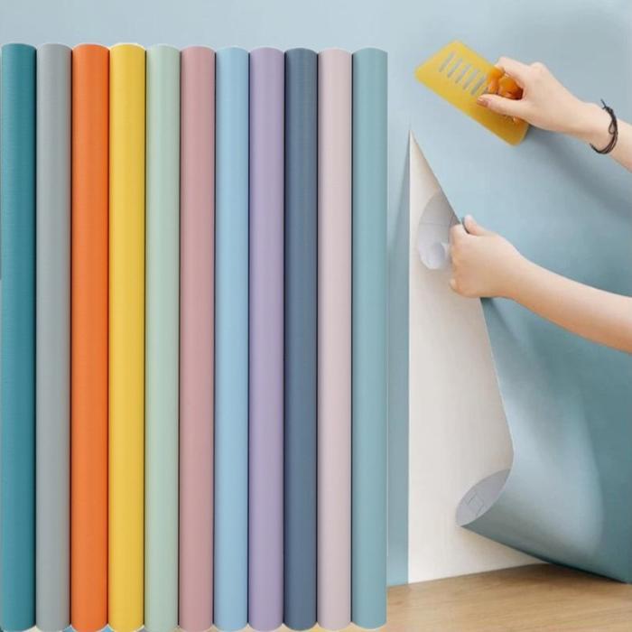 Wallpaper Dinding Tembok Roll Walpaper Dinding Stiker Dekorasi Kamar Kelas atas Wallpaper Dinding