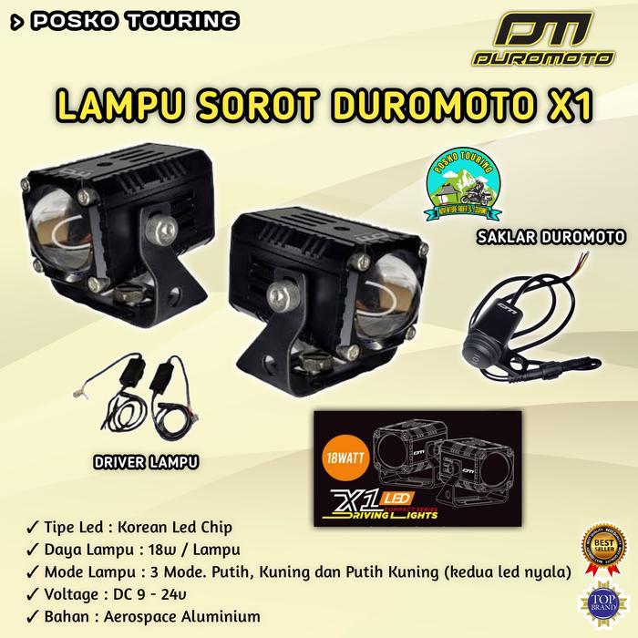 Lampu Duromoto Sorot Foglamp Duromoto X1