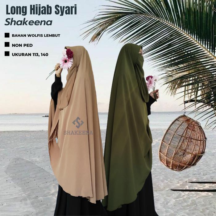 Jilbab wolfis jumbo/Hijab wolfis jumbo cadar