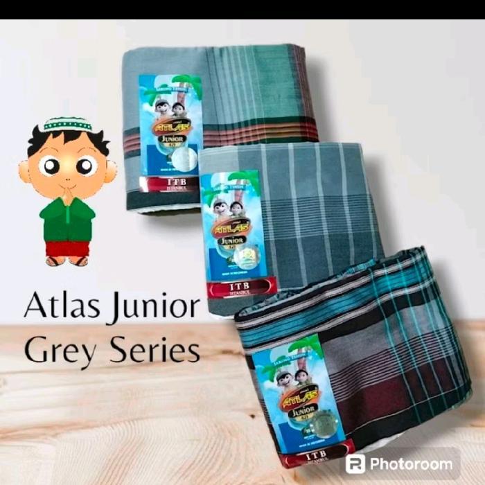 Sarung tenun anak atlas junior Muslim Katun
