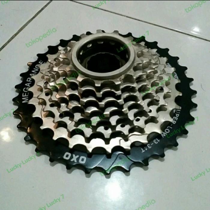 Sproket Sepeda Gear Sprocket 8 Speed Ulir Oxo Megarange Freewheel 8 Speed Ulir