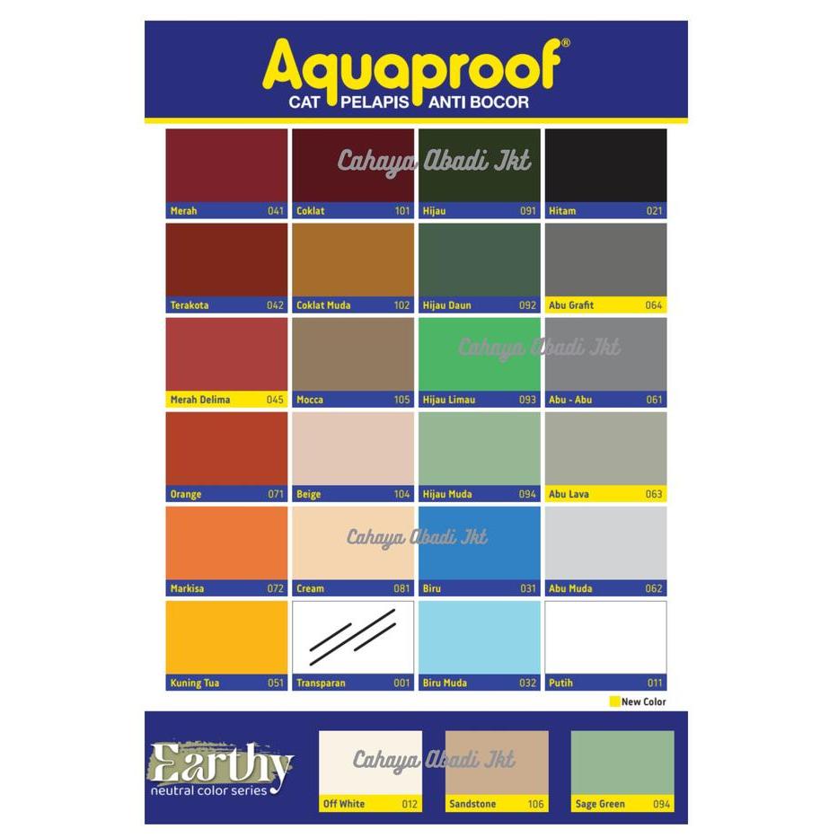 "New" Aquaproof Cat Pelapis Anti Bocor 4KG Kedap Air Tahan Lama & Elastis untuk Bubungan Atap