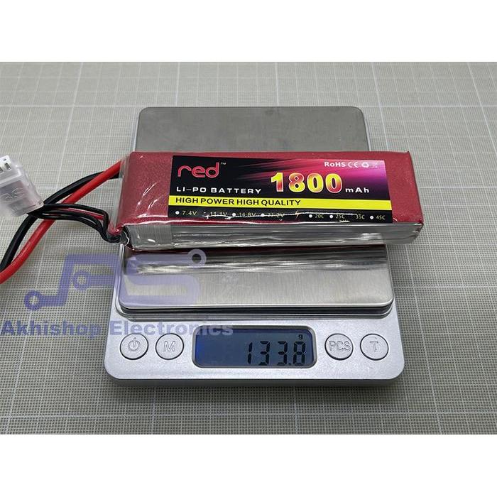 RED LIPO BATTREY 1800MAH 3S 35C T PLUG ORIGINAL QUALITY