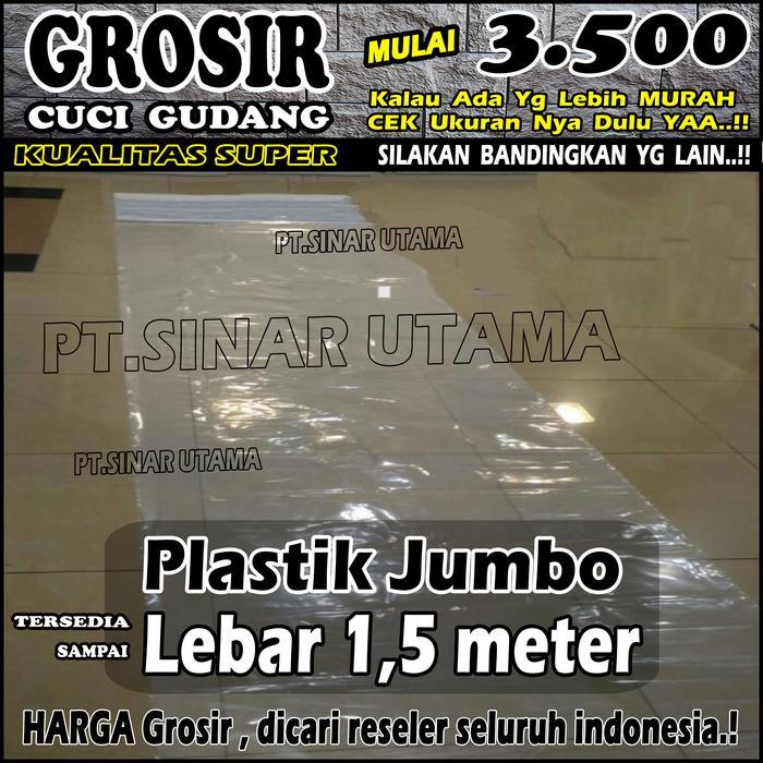 "New" Plastik Bening Besar Lebar 3 meter Meteran uv Roll F