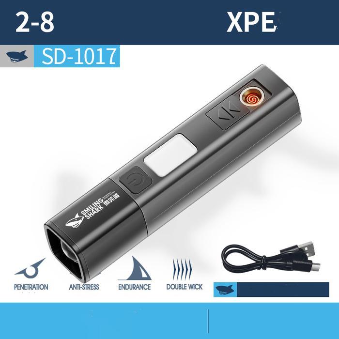 Senter Smiling Shark SD1017 Senter LED Camping Kemah pemantik