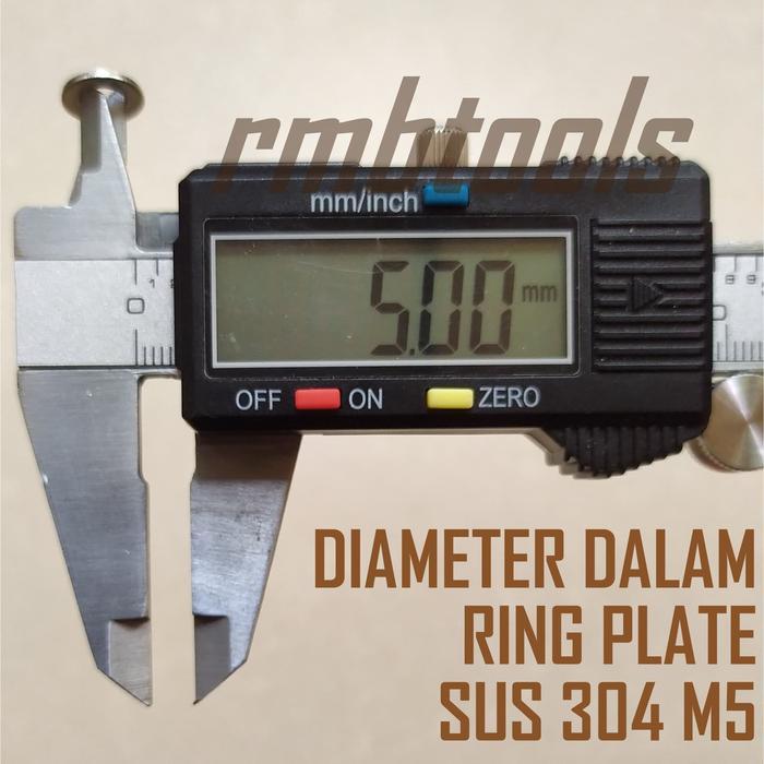 "New" Ring Plat Stainless M5 SS 304 / Washer Plate Stainless M5