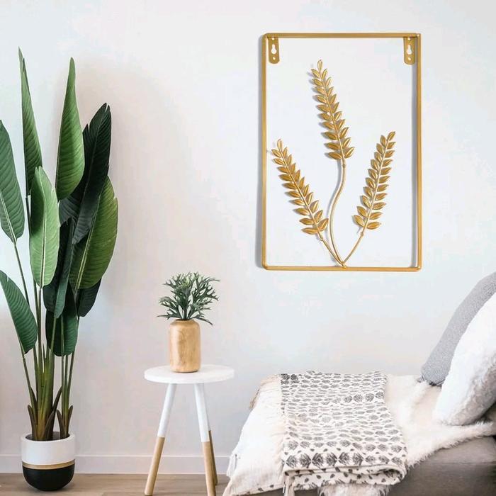 Walldecor Besi 30cm x 20cm / Hiasan Dinding Besi / Hiasan mewah