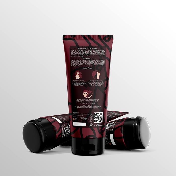 Sensesoul Enhancing Curl Cream - Cream Styling Rambut Wavy Dan Keriting