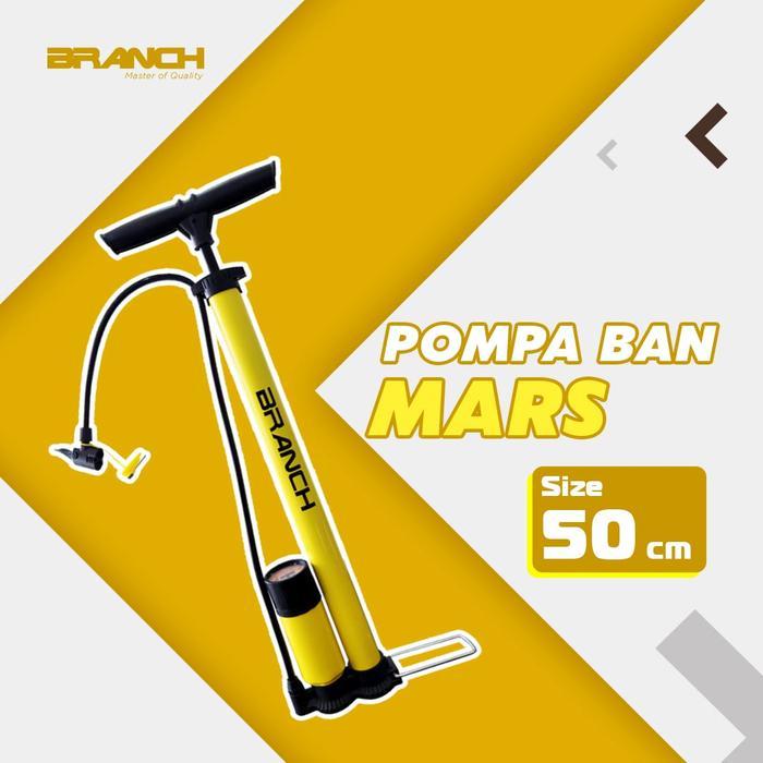 Pompa Angin Tangan Ban BRANCH Sepeda Motor Bola Tabung Pentil Meter