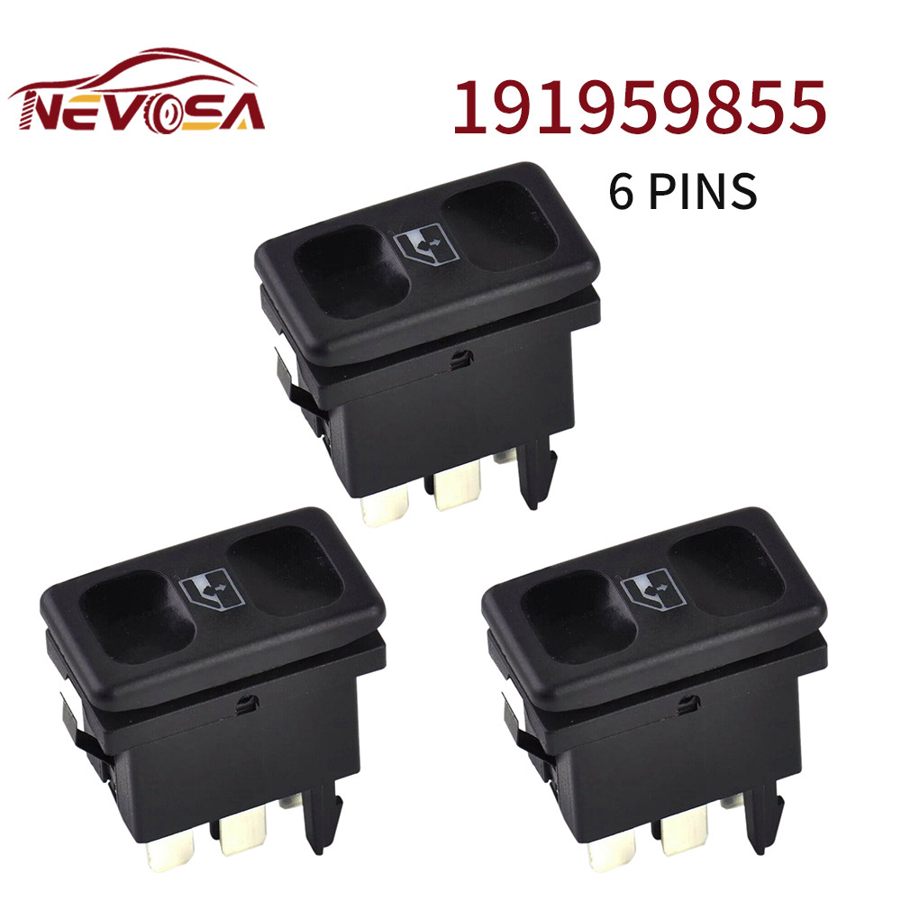 NEVOSA 191959855 Window Control Switch Console Lifter Regulator Button 6K0959855A For VW VOLKSWAGEN 