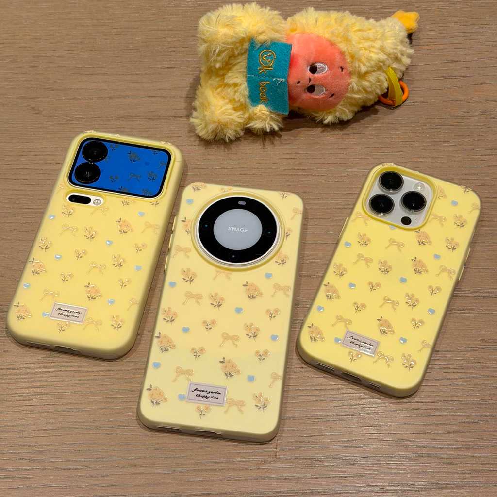 Bunga [Case Haysayi] Cewek Case Hp Iphone 17 Pro Max Ip 15 14 13 12 11 16 Plus Gd2H13 Unik Lucu Cesi