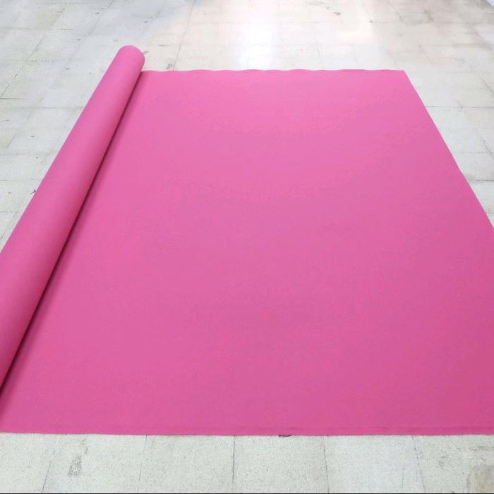 Karpet Bludru Polos SARAYE PINK Meteran L2 x 1m Cocok untuk Masjid, Pameran, Rumah