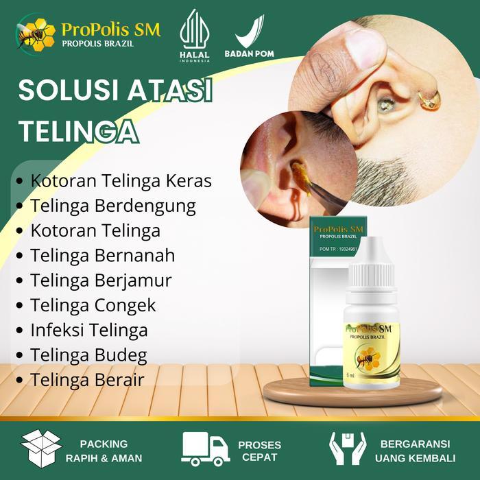 Propolis Sm Herbal Tetes Telinga Pelunak Kotoran Telinga Obat Tetes