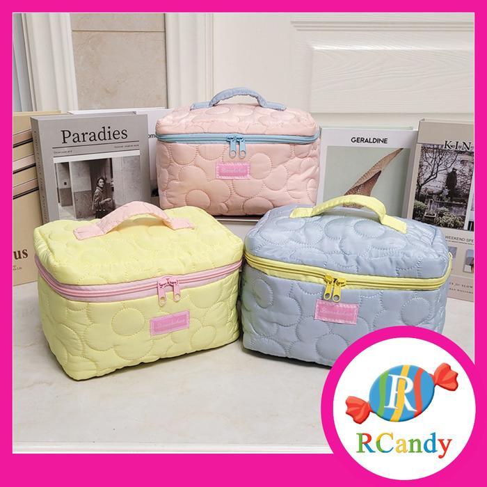 Tas Kosmetik Puffy Pouch Premium Simple Cute Besar