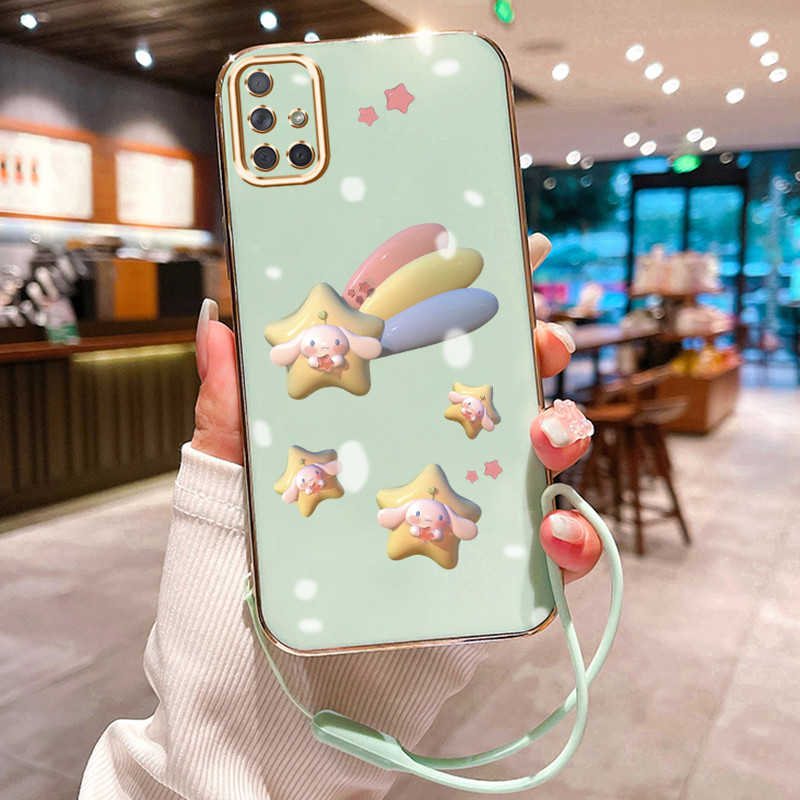 Casing Hp Untuk Samsung Galaxy A70 A70s A71 A72 4G A72 5G A73 5G Case Pola Kelinci Bintang 3D Elektr