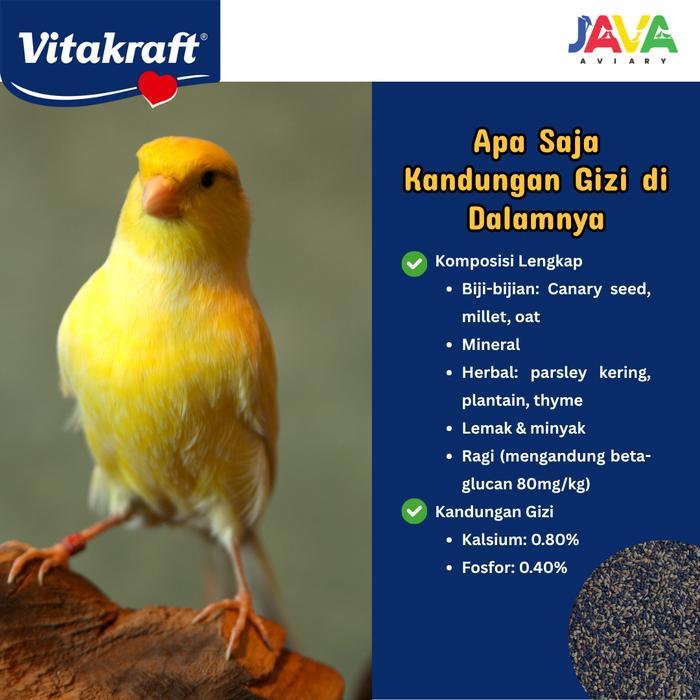 Vitakraft Menu 500Gr Pakan Premium Kenari Import/Local Semua Jenis Kenari - Canaries Bird Food Pakan