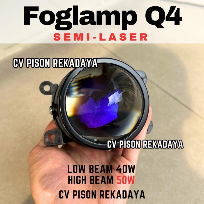 "New" Foglamp Projector BILED Q4 Semi Laser VINYX Q4 LED Lampu Kabut Q8 Mobil 50 watt foglamp biled