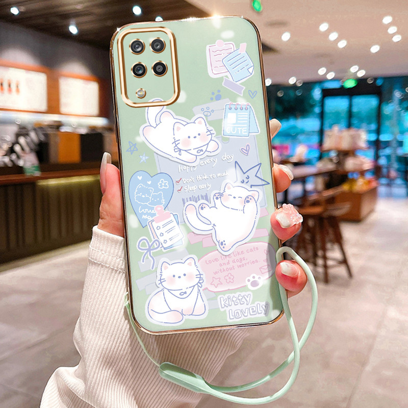 Casing Hp Untuk Samsung Galaxy A12 4G A12 5G F12 M12 Case Casing Anjing Sticker pola Kasus pelapis s