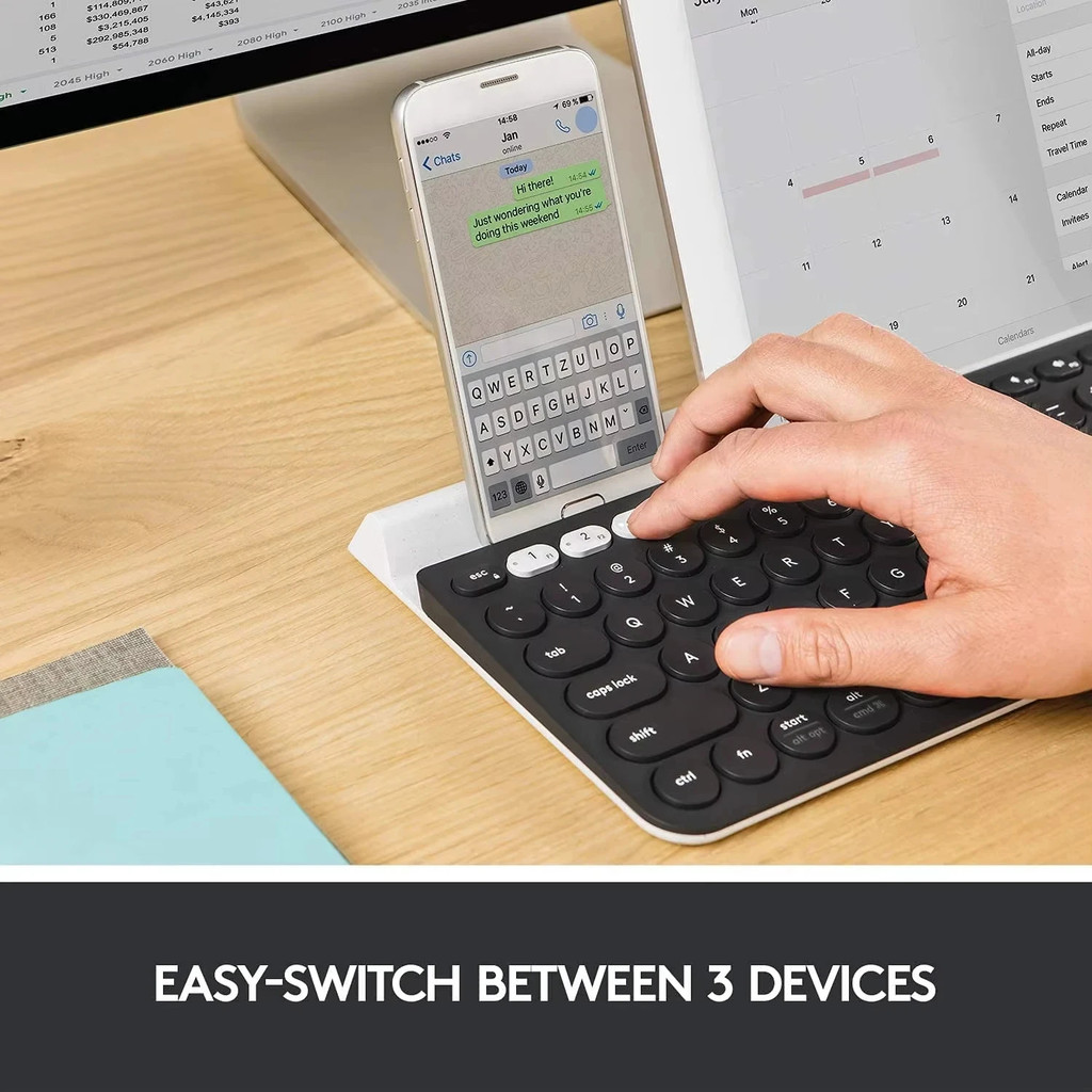 Original Logitech K780 Wireless Bluetooth Keyboard Office Keyboard Phone Mac Tablet iPad Keyboard