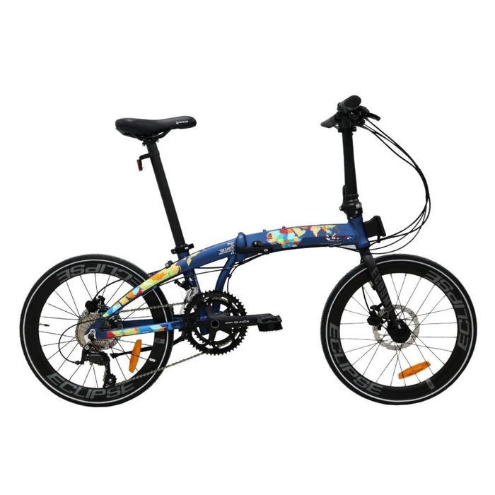 Terlaris Element Sepeda Lipat Folding Bike Ecosmo Z9 Save The Earth 22"