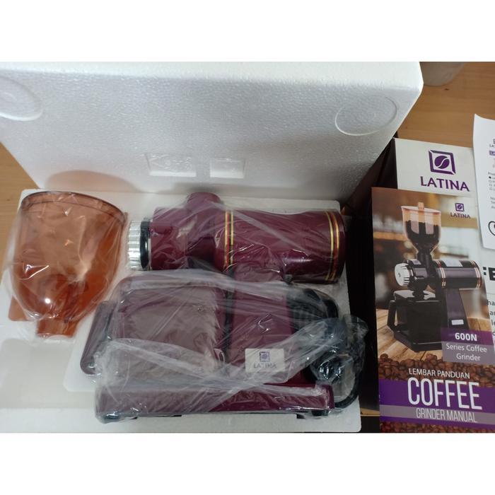 LATINA 600N ELECTRIC COFFEE GRINDER MESIN PENGGILING KOPI LISTRIK - RED