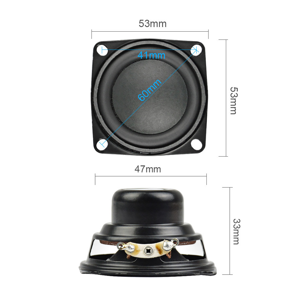 AIYIMA 2Pcs 2 Inch Full Range Speaker 4 Ohm 10W Bluetooth Speaker 53MM Bass Speaker For Charge 3