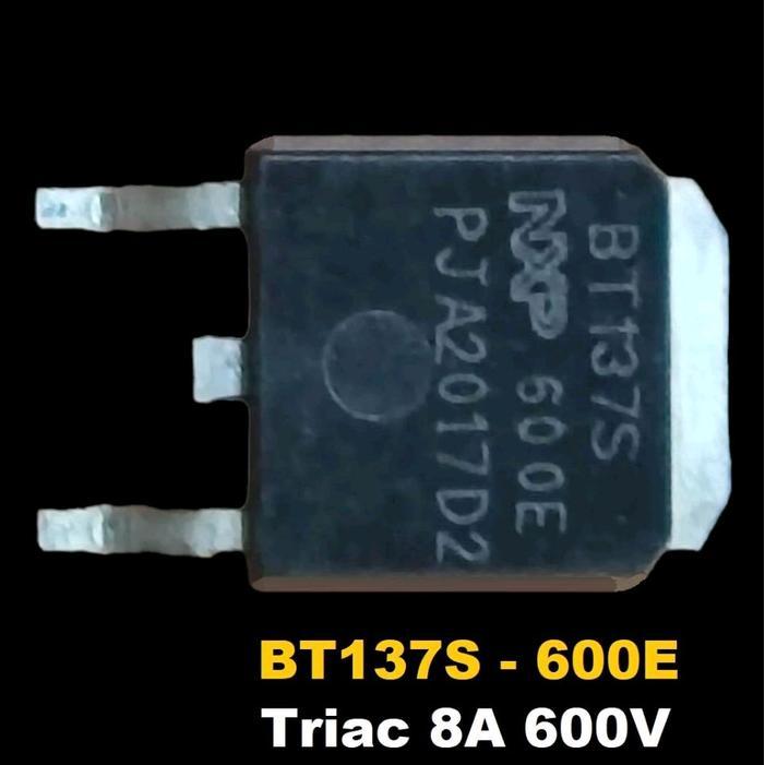 BT137S 600E Asli 8A 600V BT137 SMD Triac Pengatur/Dimmer Lampu/Dinamo