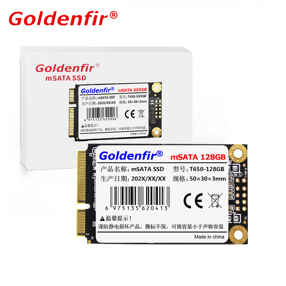 Goldenfir MSATA SSD 32GB 16GB 64GB Internal Solid State Disk Mini SATA Drive for PC Laptop