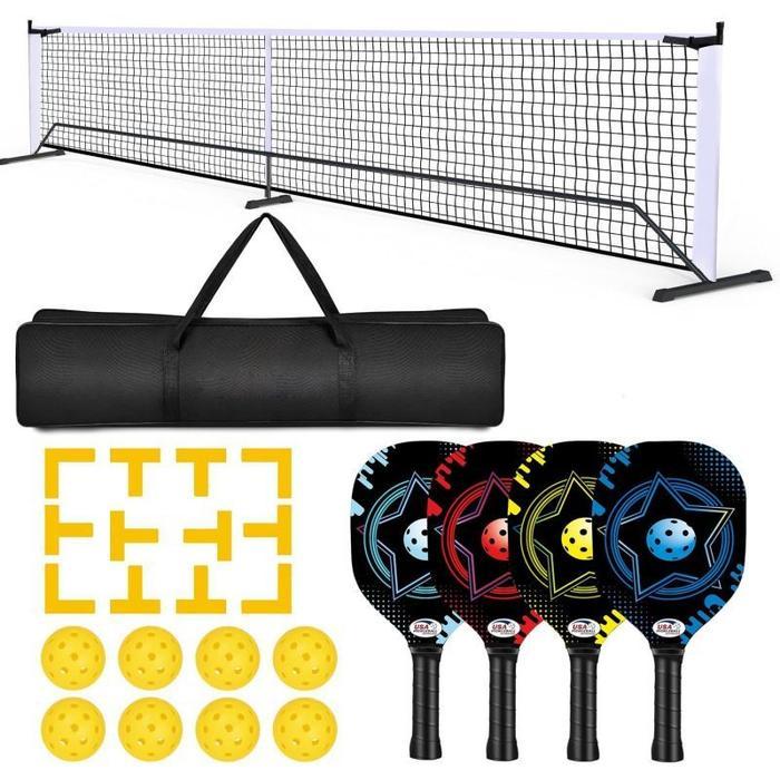 1set Net Pickleball Portable Pickleball Net Set Paddle Pickleball Joola