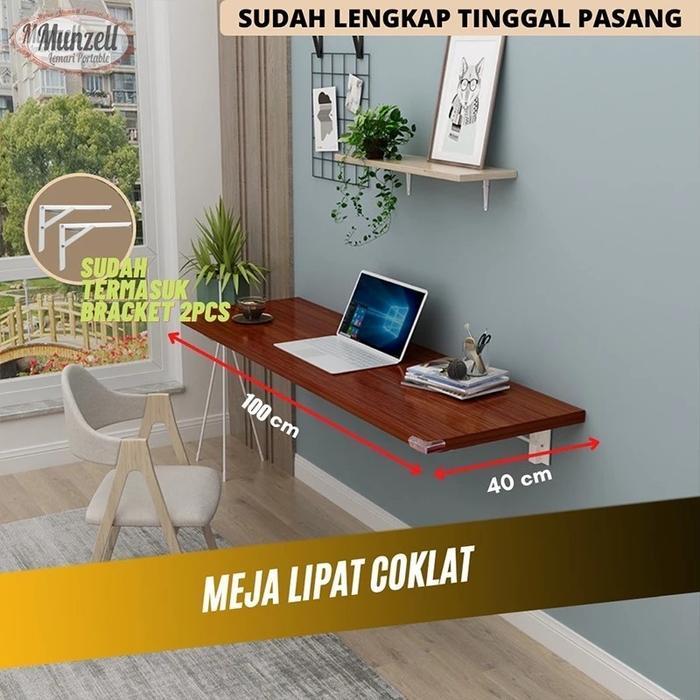 Meja Lipat Dinding Meja Gantung Meja Belajar Tempel Dinding Meja Kerja Meja Dapur Laptop Tempel