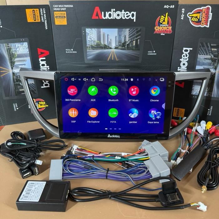 HEAD UNIT ANDROID CRV GEN4 PRESTIGE 2.4 CC ANDROID RAM 6/128 GB - GSM 4G ANDROID 10 AUDIOTEQ RAM