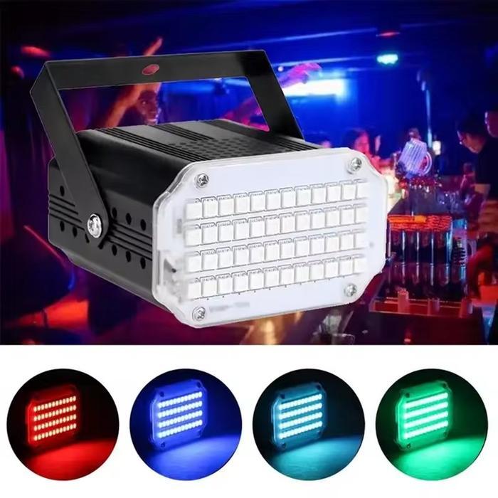Lampu Panggung LED Strobo Flash RGB Lighting Stage Disco Party Light