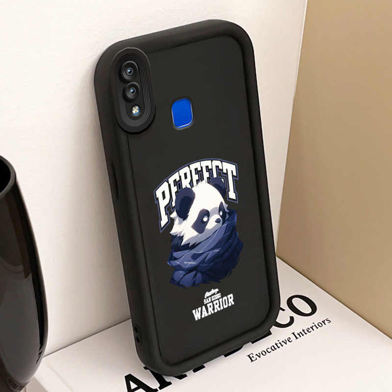 Casing Hp untuk VIVO Y91 Y91i Y93 Y93s Y95 Case Panda Keren Kasing silikon yang lagi hits Cesing Kes