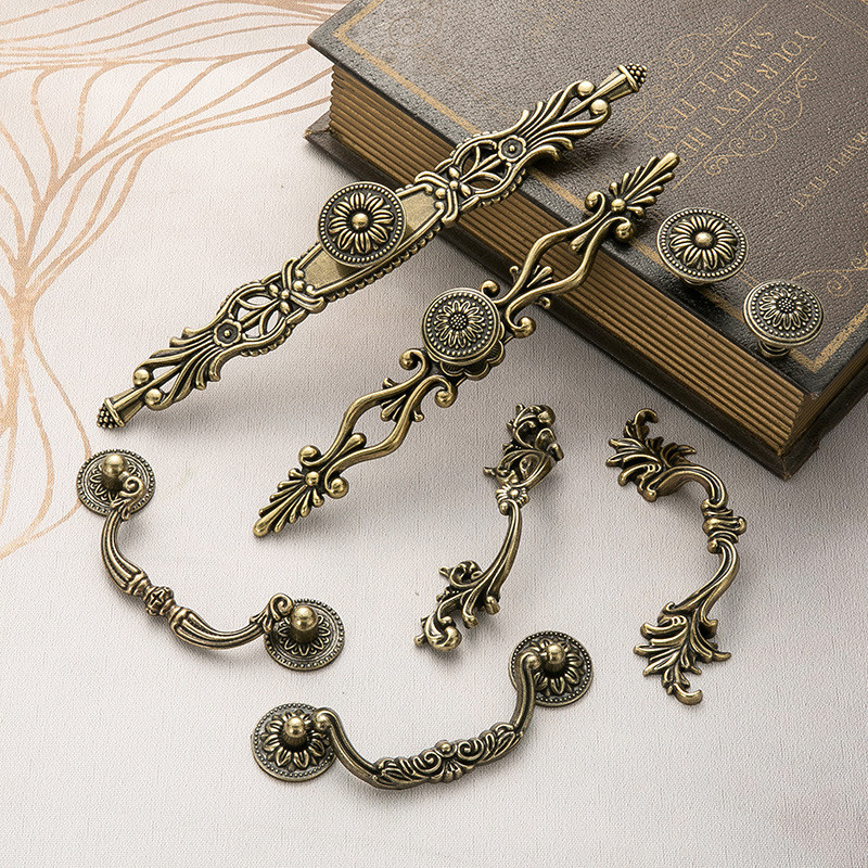 Vintage Cabinet Handles for Wardrobe, Shoe Cabinet, Drawer, Bookcase, TV Cabinet - Classical