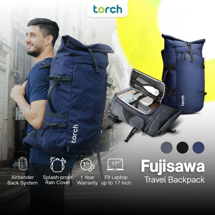 Torch Tas Ransel Punggung - Travel Backpack Anti Air Fujisawa