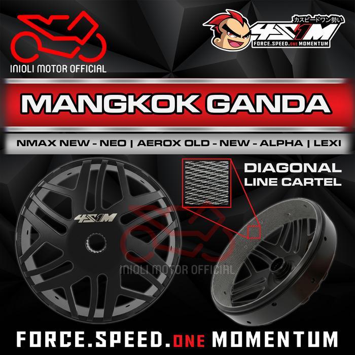 Mangkok Kampas Ganda 4S1M Lexi New Nmax New Aerox Connected N-Max N Max B65 B8R Clutch Bell Mangkok
