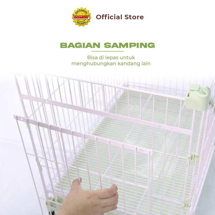 Kandang Octagon - Kandang Besi Premium Tebal Multifungsi Kandang Hewan