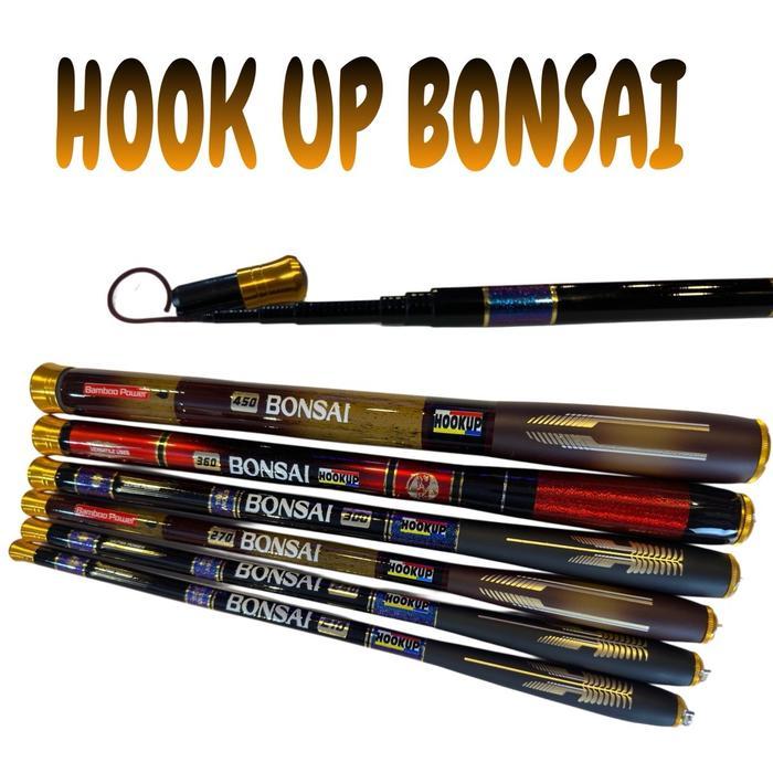 Joran tegek karbon hook up by iroly bonsai 210-450 ruas pendek kaku