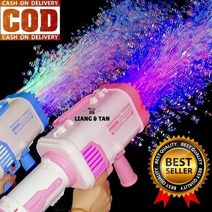 ( BISA COD ) PROMO 25 MATA Mainan Anak Bubble Gun Bazoka Basoka / Mainan Tembak Tembakan Balon