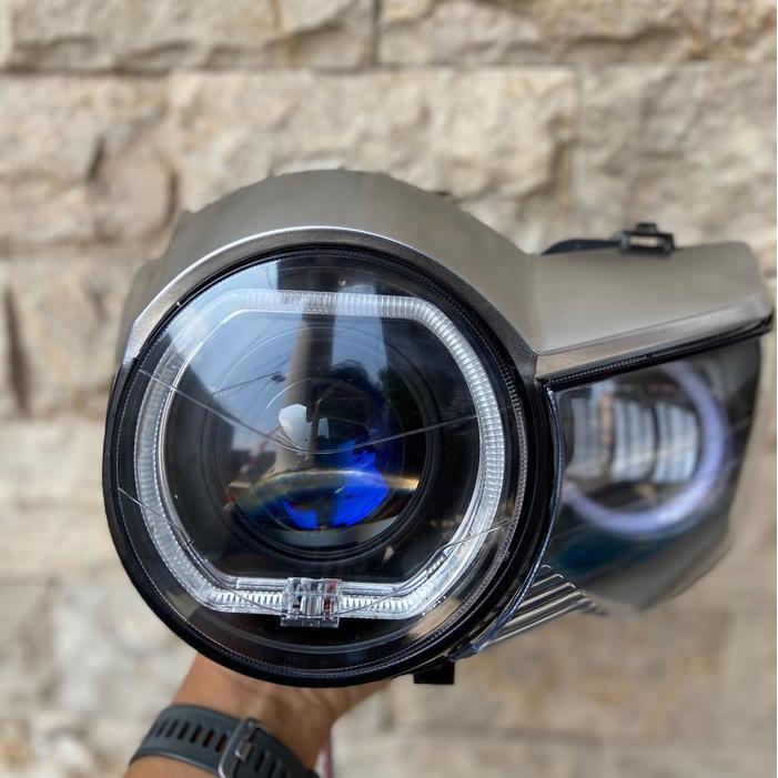 Lampu depan Tiger pc set biled 3 inc AES GEN 2 reflektor tembus hujan tembus kabut Tiger pece set bi