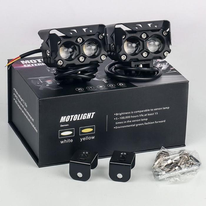 LAMPU LED TEMBAK MINI LASER 2 MATA UNIVERSAL D2 SQL 2 MATA