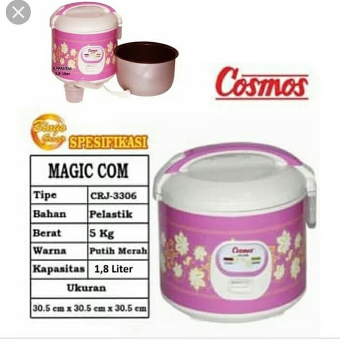 Rice Cooker Cosmos Crj-3305 Magic Com Cosmos Crj 3305