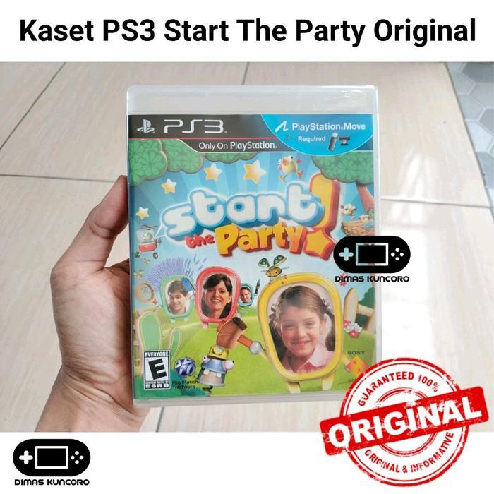 KASET PS3 START THE PARTY ORINAL SEALED BD GAME PS 3 SLIM FAT SUPER SLIM