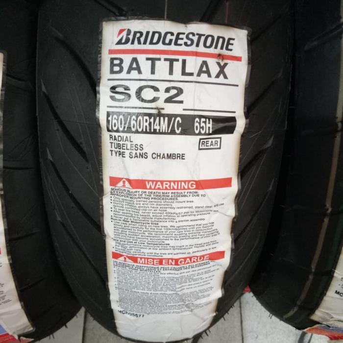 Ban Luar Bridgestone Battlax Sc 2 Ukuran 160/60-14 Battlax