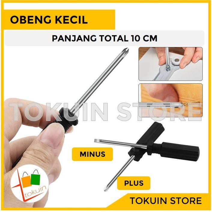 Obeng Plus Minus Mini Screwdriver Obeng Kecil Mini